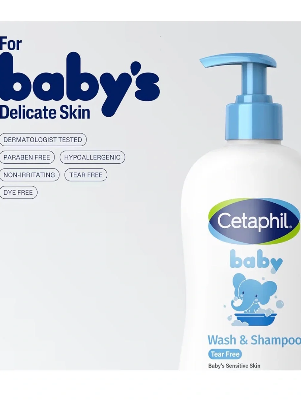 Cetaphill Baby Wash & Shampoo Tear Free